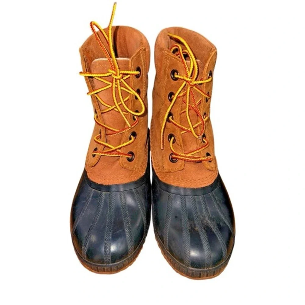 Sorel Cheyanne‎ II Lace Duck Boot Women 6 Pre-Owned Winter Tan Waterproof Suede